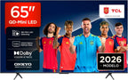 TCL 98Q6C TV 98 Inch QD-Mini LED 4K Smart TV, 1000 nits, 144Hz Motion Clarity Pro, Onkyo 2.1, Game Master, FreeSync, Google TV, Dolby Vision IQ and Atmos
