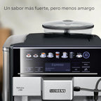 Siemens - Superautomatic coffee maker, EQ6 plus s500, aromaDouble Shot, autoMilk Clean, ceramDrive, Display CoffeeSelect, Black/Inox, TE655203RW