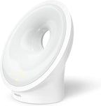 Philips Wake-up Light HF3651/01 Natural Light Alarm Clock, Multiple Lights and Sounds, Midnight Light and FM Radio, with Mobile Charger, Plastic, White, 12 x 19 x 19 cm, 1 kg
