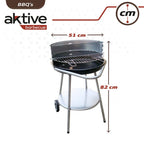 Barbacoa Redonda Portátil Aktive