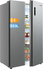 Comfee ' RCB169DK2(E) Refrigerator with Freezer/Height 150cm/Low Frost/Adjustable Temperature Refrigerator/LED Light/195 kWh/year/115L Refrigerator/59L Freezer/Black