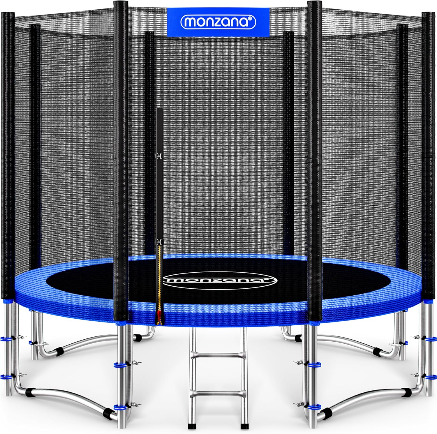 MONZANA® Trampolin Ø 183/244/305/366/427 cm Trampoline Garden Safety Net TÜV Süd GS Edge Protectors Ladder Set Complete