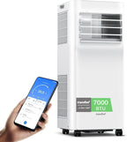 COMFEE Penguin Portable Air Conditioner 3-in-1 | 7000 BTU/1800 Refrigerators with App + Remote Control | Air Conditioner and Dehumidifier | Low Consumption | Follow Me Function | Includes Window Kit