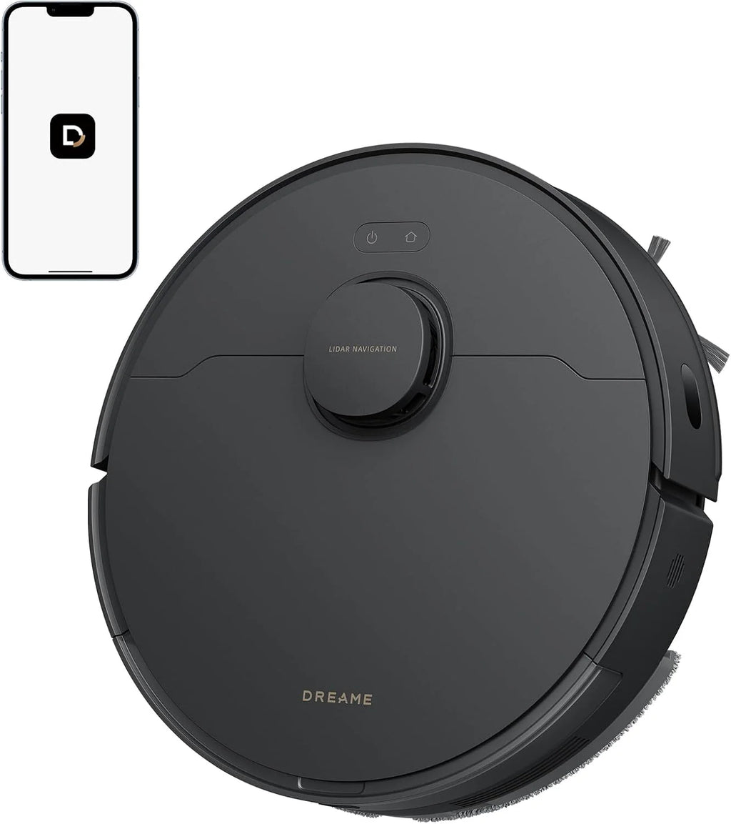 DREAME D20 Pro Plus 2-in-1 Robot Vacuum Cleaner and Scrubbing, 13,000 Pa, Double Brush for Pet Hair, Corner Cleaning, Emptying, LDS Navigation, Laser Dodging, Hard Floors/Carpets, 5200mAh