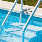 Gre EPE30 – Non-Slip Pool Ladder, Safety Ladder for 4 Steps, Synthetic, White, 80 x 92 x 206 cm