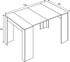 Mobelcenter - Mesa de Comedor Consola Extensible, Mesa para Salón recibidor o Cocina, Mesa Fuelle Extensible, Color Cemento (1127)