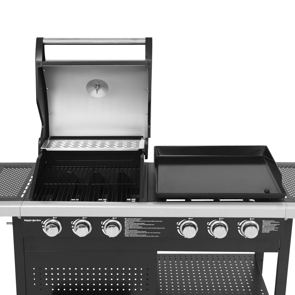 Barbacoa De Gas Vesuvio Duo - 3 Quemadores + Plancha 3 Quemadores