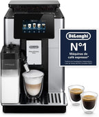 De'Longhi Perfetto Primadonna Soul ECAM612.55.SB Superautomatic Coffee and Cappuccino Coffee Maker with LatteCreme Milk System, Bean to Cup Technology, 18 Beverages, App Control
