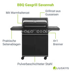 2026 Barbacoa de gas Savannah
