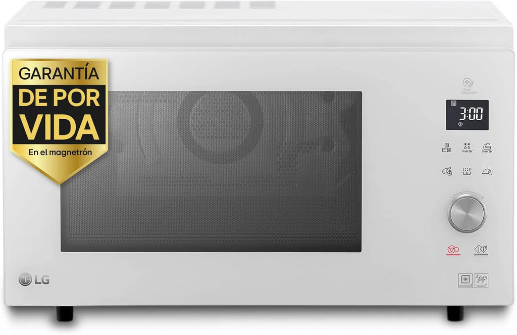LG MJ3965BPS – Microwave Oven, 4 in 1, with Digital Display, 39 Litres and 1100 W, Smart Inverter and EasyClean Function, Faster Cooking, Keeps Flavor, Black