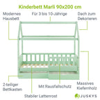 2026 Cama infantil Marli 90 x 200 cm con cajones de almacenamiento
