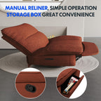 FLEXISPOT XC6 Sillón Relax, Sófa Giratorio con Función Balancín, Sillon TV con Respaldo Ajustable, Silla Reclinable para Dormitorio, Salón y Cine en Casa (Beige)