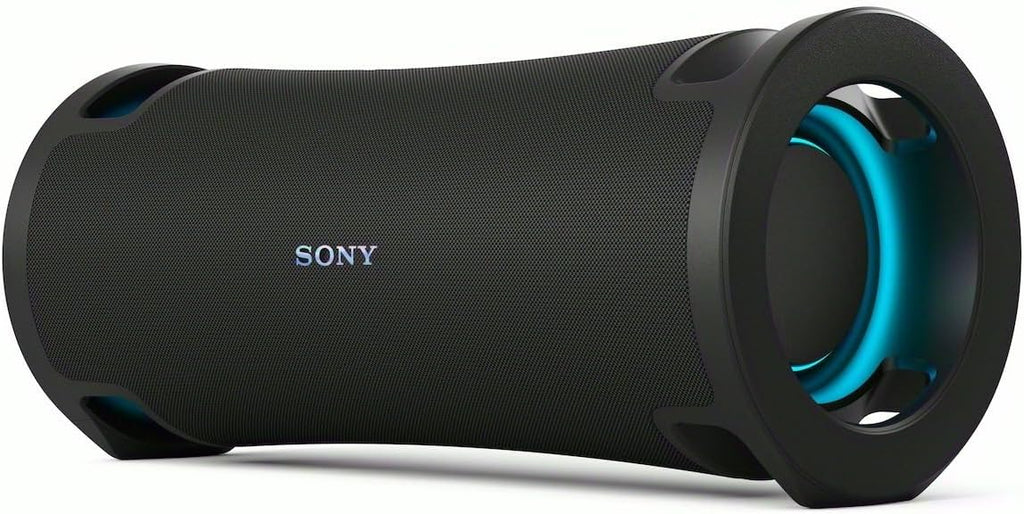 Sony ULT Field 5, Powerful Bluetooth Portable Speaker, 25 H Battery, 2 ULT Power Sound Modes, Water and Dust Resistant, 360 Lights, Removable Shoulder Strap, Compact, Black