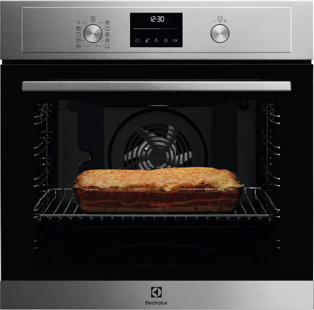 Electrolux Multifunction Oven EOF6P54TX, 72 L, Grill Function, 1000W, SurroundCook Technology, Pyrolytic Cleaning, LED Display, Retractable Controls, Telescopic Rails, Inox, Made in DE