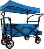 FUXTEC Bollerwagen CT800, Folding Cart, Fux Family Collection – Garden Cart for Children, Transport, by City, Country, Beach or Mountain – Pull or Push – Load Capacity 75 kg