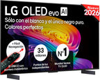 LG OLED65C54LA - TV 65", OLED EVO 4K, Smart TV AI C5, WebOS 25, Super Upscaling, Dolby Vision and Dolby Atmos, AMD FreeSync, Alexa/Google Assistant, Black