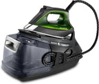 Rowenta Silence Steam Pro – Ironing Center, Unlimited Autonomy, 8 Bars, Steam Boost 600 g/min, Microsteam Sole, ECO Function and Lime Reservoir, 1.3 Litres, Black and Grey, DG9248
