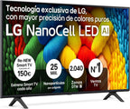LG 43UA73006LA - TV 43", UHD 4K, WebOS 25, Ultimate IA, HDR10 Pro, Super Upscaling, Dolby Digital Plus, Google Assistant, Black