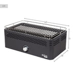 Barbacoa Portátil A Carbón Aktive, Recargable A Pilas , Sin Humo, Medidas 45x28x19cm, Con Proteccion Antigoteo