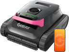 Gosvor (Nuovo 2026) Robot Pool Cleaners and Walls, Double Filtration, Intelligent Planning Routes, 5 Modes, App Control, 200 Min Autonomy, Water Line and Shallow Area, Grey Orange