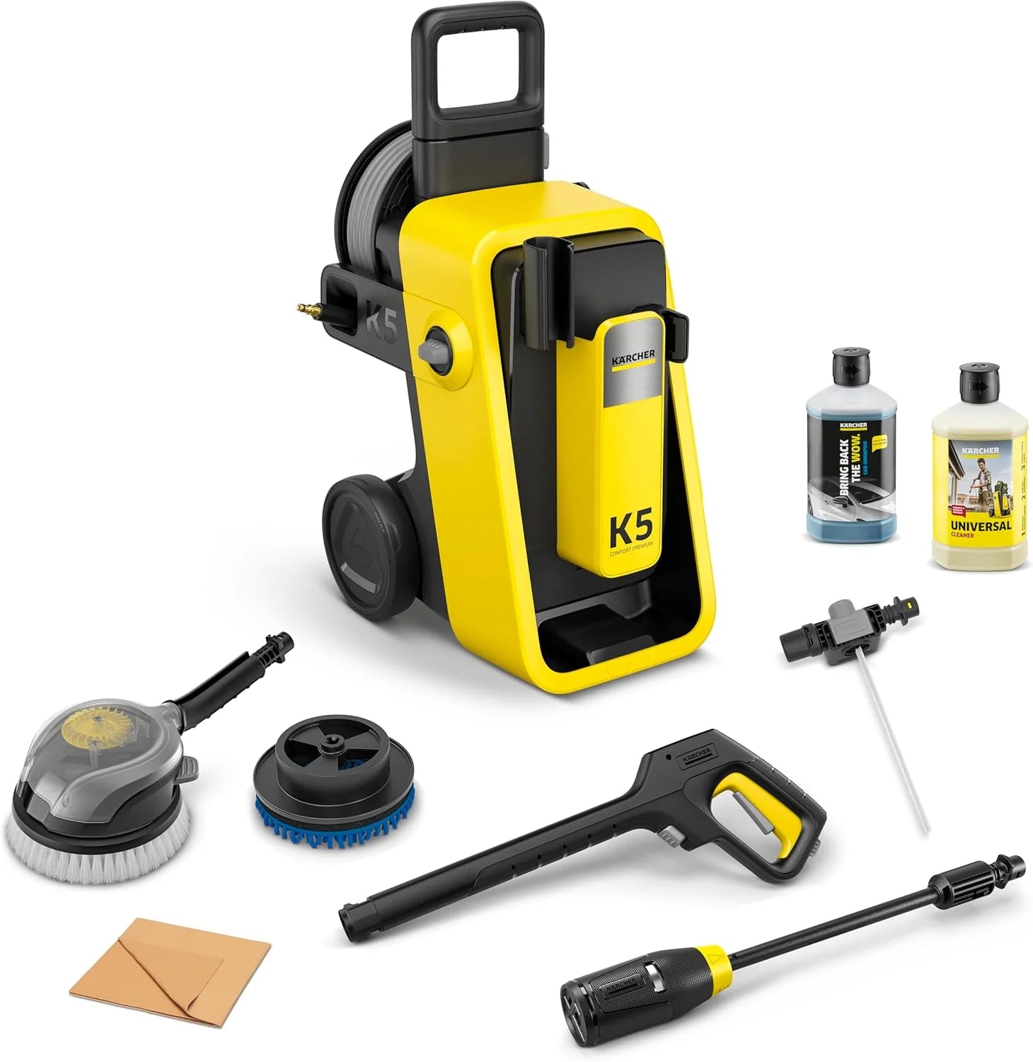 Kärcher K 5 Power Control pressure washer, pressure: 145 Bar, flow rate: 500 l/h, Performance: 40 m2/h, Weight: 13 kg, Hose and High Pressure Gun Included