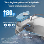 HUTT S55 Pro Robot Glass Cleaner with 3D Floating Pads, Suction up to 6500Pa, HydroJet Spraying, Slam 4.0 Navigation, 80 ml Reservoir, Multilayer Safety System