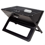 Barbacoa A Carbón Portátil Y Plegable Aktive, 45x29x30cm, De Acero, Con Asa De Transporte