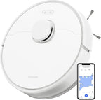 DREAME D20 Pro Plus 2-in-1 Robot Vacuum Cleaner and Scrubbing, 13,000 Pa, Double Brush for Pet Hair, Corner Cleaning, Emptying, LDS Navigation, Laser Dodging, Hard Floors/Carpets, 5200mAh